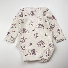 Load image into Gallery viewer, Unisex Anko, cotton bodysuit / romper, birds, EUC, size 00,  