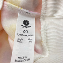 Load image into Gallery viewer, Girls Dymples, fleece-lined sweater / jumper, flowers, NEW, size 00,  