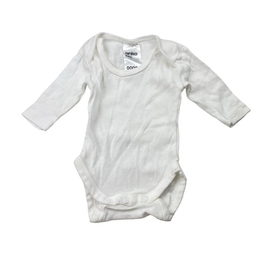 Unisex Anko, cotton bodysuit / romper, EUC, size 00000,  