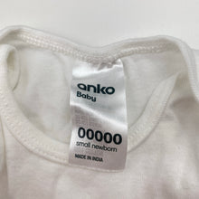 Load image into Gallery viewer, Unisex Anko, cotton bodysuit / romper, EUC, size 00000,  