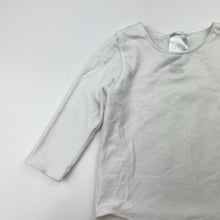 Load image into Gallery viewer, Unisex BONDS, white stretchy bodysuit / romper, EUC, size 000,  