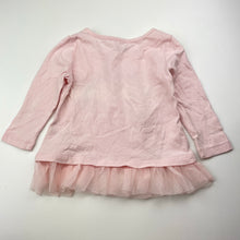Load image into Gallery viewer, Girls Anko, tulle trim cotton long sleeve top, EUC, size 1,  