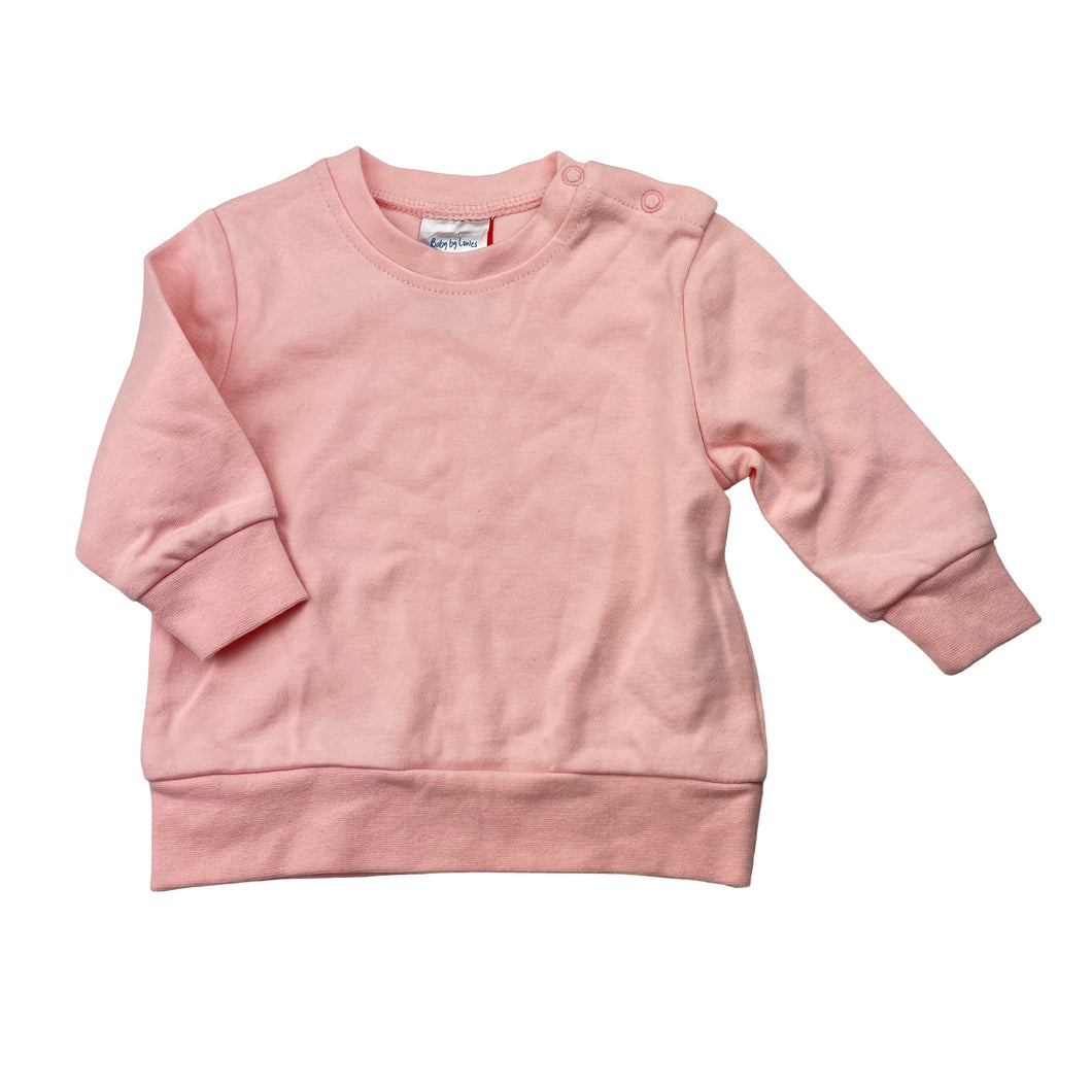 Girls Baby by Lowes, pink long sleeve top, EUC, size 000,  