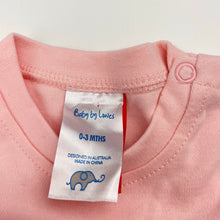 Load image into Gallery viewer, Girls Baby by Lowes, pink long sleeve top, EUC, size 000,  