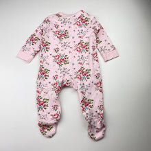 Load image into Gallery viewer, Girls Rock a Bye Baby, floral cotton coverall / romper, EUC, size 000,  