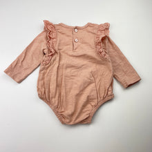 Load image into Gallery viewer, Girls Target, broderie trim cotton bodysuit / romper, EUC, size 00,  