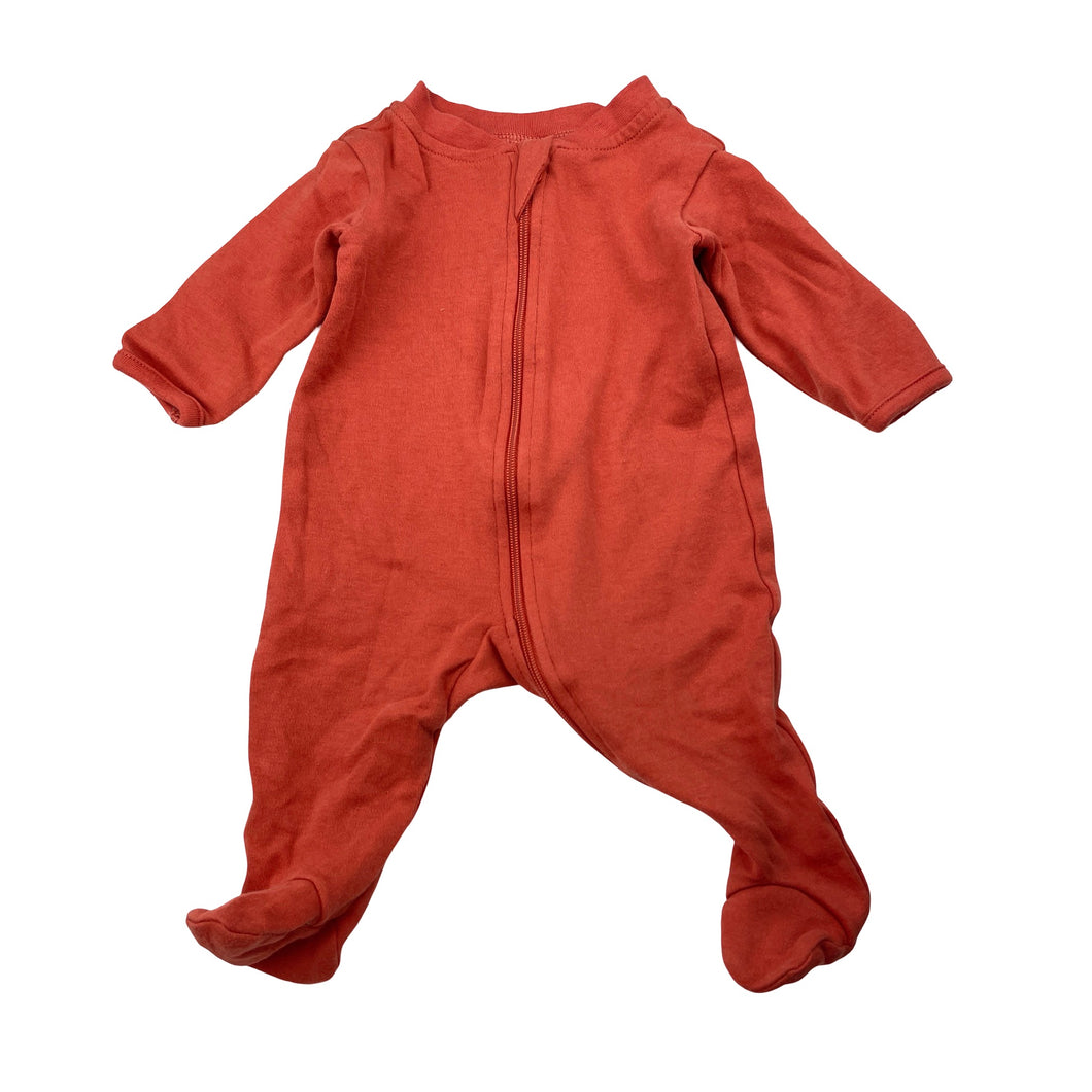 Unisex Anko, cotton zip coverall / romper, EUC, size 0000,  