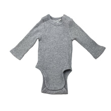 Load image into Gallery viewer, Unisex COUNTRY ROAD, ribbed organic cotton blend bodysuit / romper, EUC, size 0000,  