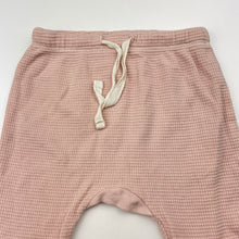 Load image into Gallery viewer, Girls Baby Berry, waffle cotton pants / bottoms, elasticated, EUC, size 00,  