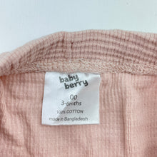 Load image into Gallery viewer, Girls Baby Berry, waffle cotton pants / bottoms, elasticated, EUC, size 00,  