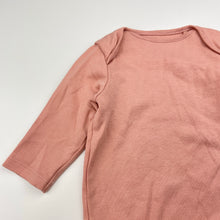 Load image into Gallery viewer, Girls Next, pink organic cotton bodysuit / romper, EUC, size 000,  