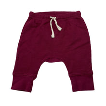 Load image into Gallery viewer, Unisex Baby Berry, waffle cotton pants / bottoms, elasticated, GUC, size 00,  