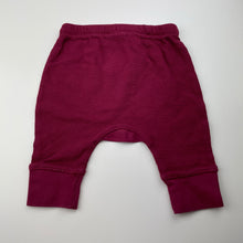 Load image into Gallery viewer, Unisex Baby Berry, waffle cotton pants / bottoms, elasticated, GUC, size 00,  