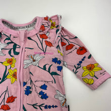 Load image into Gallery viewer, Girls BONDS, floral zip Wondersuit / zippy / romper, FUC, size 000,  