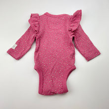 Load image into Gallery viewer, Girls COUNTRY ROAD, organic cotton blend ruffle romper, EUC, size 0000,  