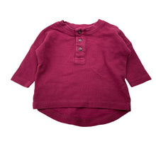 Load image into Gallery viewer, Unisex Baby Berry, waffle cotton long sleeve top, GUC, size 00,  