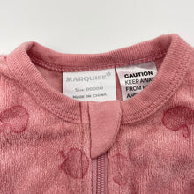 Load image into Gallery viewer, Girls MARQUISE, terry zip romper, apples, EUC, size 00000,  