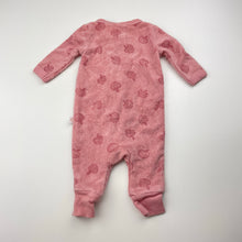 Load image into Gallery viewer, Girls MARQUISE, terry zip romper, apples, EUC, size 00000,  