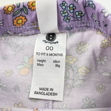 Load image into Gallery viewer, Girls Dymples, organic cotton blend floral leggings, EUC, size 00,  