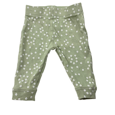 Girls Anko, floral organic cotton leggings / bottoms, EUC, size 000,  