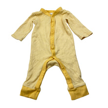 Load image into Gallery viewer, Unisex Target, yellow stripe cotton romper, EUC, size 00000,  