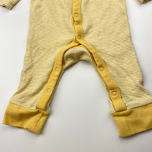 Load image into Gallery viewer, Unisex Target, yellow stripe cotton romper, EUC, size 00000,  