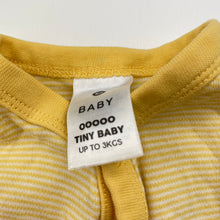 Load image into Gallery viewer, Unisex Target, yellow stripe cotton romper, EUC, size 00000,  
