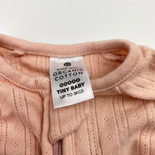 Load image into Gallery viewer, Girls Target, organic pointelle cotton zip romper, EUC, size 00000,  