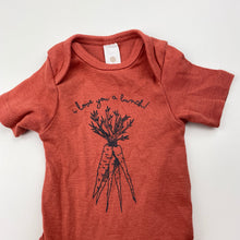 Load image into Gallery viewer, Unisex Dymples, organic cotton bodysuit / romper, EUC, size 00000,  