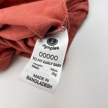 Load image into Gallery viewer, Unisex Dymples, organic cotton bodysuit / romper, EUC, size 00000,  