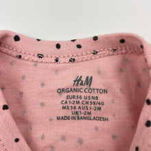 Load image into Gallery viewer, Girls H&amp;M, organic cotton long sleeve top, EUC, size 0000,  