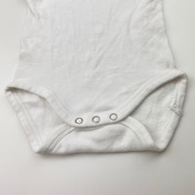 Load image into Gallery viewer, Unisex BONDS, white cotton singletsuit romper, EUC, size 000,  