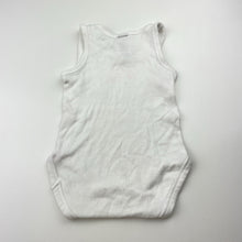Load image into Gallery viewer, Unisex BONDS, white cotton singletsuit romper, EUC, size 000,  
