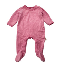 Load image into Gallery viewer, Girls Baby Berry, ribbed velour coverall / romper, EUC, size 000,  