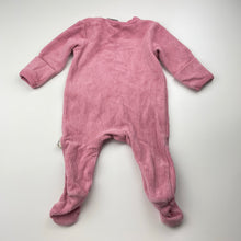 Load image into Gallery viewer, Girls Baby Berry, ribbed velour coverall / romper, EUC, size 000,  