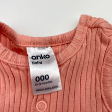 Load image into Gallery viewer, Girls Anko, ribbed cotton summer romper, EUC, size 000,  
