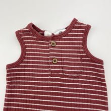 Load image into Gallery viewer, Unisex Dymples, ribbed cotton summer romper, EUC, size 00000,  
