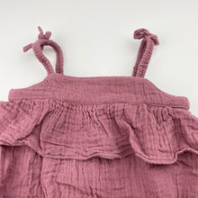Load image into Gallery viewer, Girls Target, crinkle cotton summer romper, FUC, size 00,  
