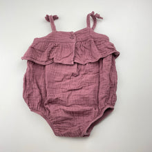 Load image into Gallery viewer, Girls Target, crinkle cotton summer romper, FUC, size 00,  