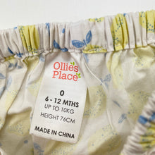 Load image into Gallery viewer, Girls Ollie's Place, lightweight cotton nappy cover / bloomers, GUC, size 0,  