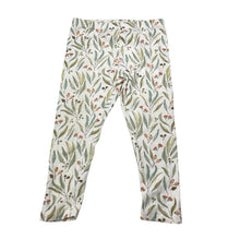 Load image into Gallery viewer, Girls Target, organic cotton blend leggings, inside leg: 30cm, FUC, size 2,  