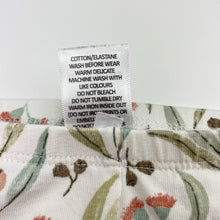 Load image into Gallery viewer, Girls Target, organic cotton blend leggings, inside leg: 30cm, FUC, size 2,  