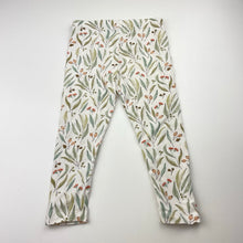 Load image into Gallery viewer, Girls Target, organic cotton blend leggings, inside leg: 30cm, FUC, size 2,  