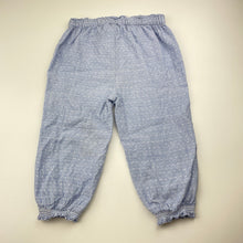 Load image into Gallery viewer, Girls Anko, lightweight cotton pants, elasticated, inside leg: 27cm, GUC, size 2,  