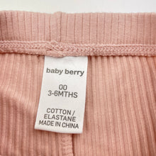 Load image into Gallery viewer, Girls Baby Berry, ribbed stretchy leggings / bottoms, EUC, size 00,  