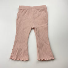 Load image into Gallery viewer, Girls Baby Berry, ribbed stretchy leggings / bottoms, EUC, size 00,  