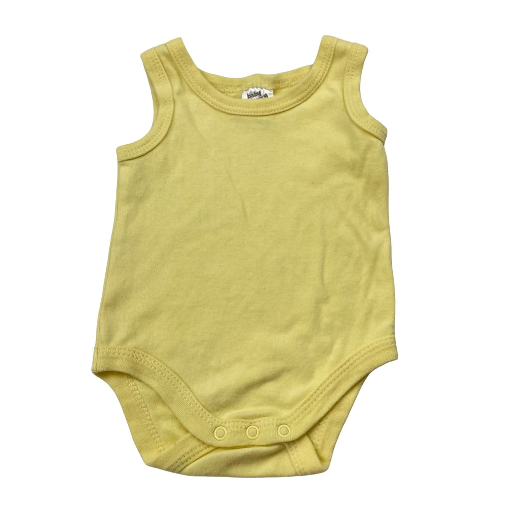 Unisex Baby Berry, yellow cotton singletsuit romper, EUC, size 000,  