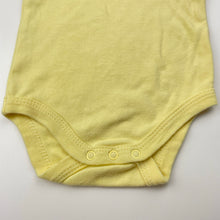 Load image into Gallery viewer, Unisex Baby Berry, yellow cotton singletsuit romper, EUC, size 000,  