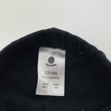 Load image into Gallery viewer, Unisex Dymples, black cotton leggings / bottoms, EUC, size 000,  