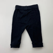 Load image into Gallery viewer, Unisex Dymples, black cotton leggings / bottoms, EUC, size 000,  